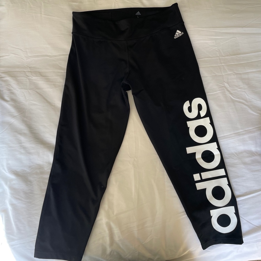 Black Adidas Workout Pants Size Large